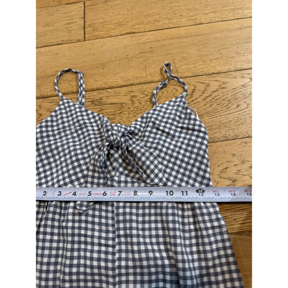 Gianni Bini Gingham Jumpsuit XS Tie Strap‎ Sleeveless Casual Romper - Picture 6 of 8